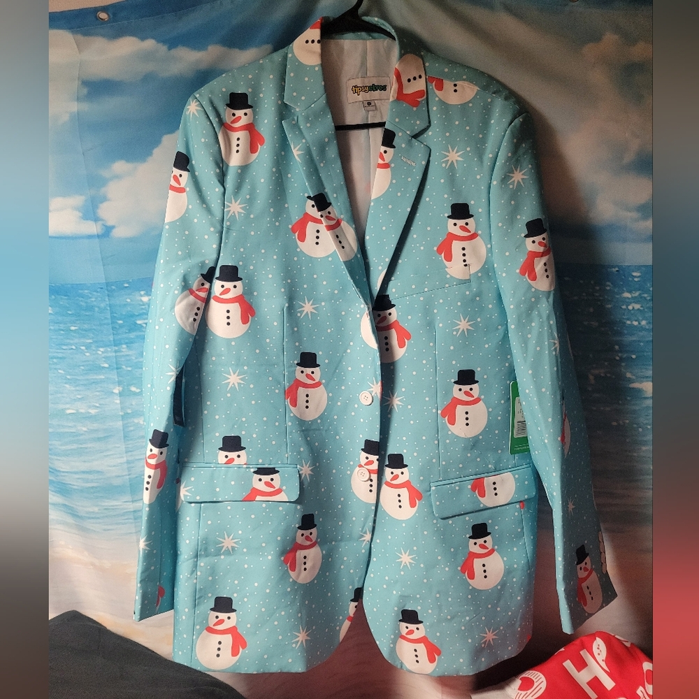 Tipsy Elves NWT The Snowman is a Blazer Size 50 Mens